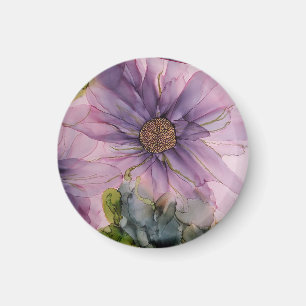 Imã flor rosa e púrpura de álcool