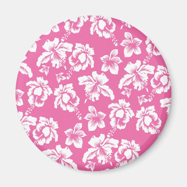 Imã Flor Rosa Havaiana (Frente)