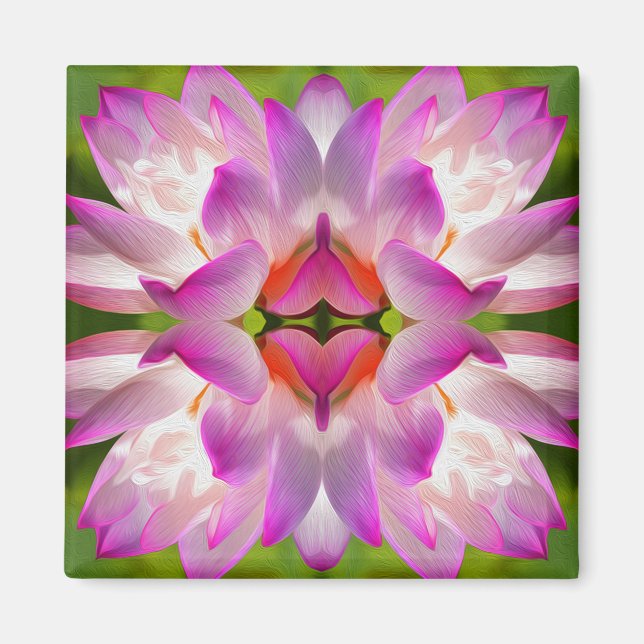 Imã FLOR RÚPIDO - Arte Fractal - (Frente)