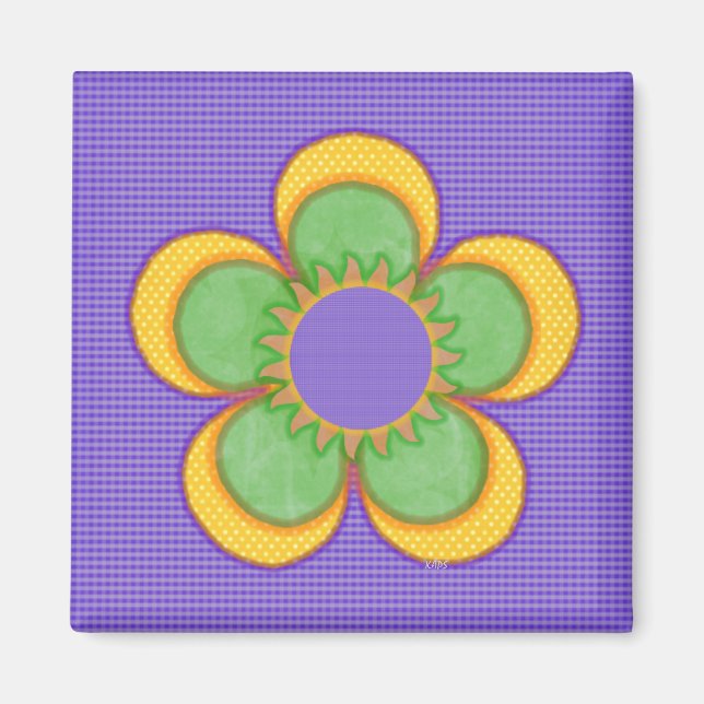 Imã Flor Sunburst (Frente)