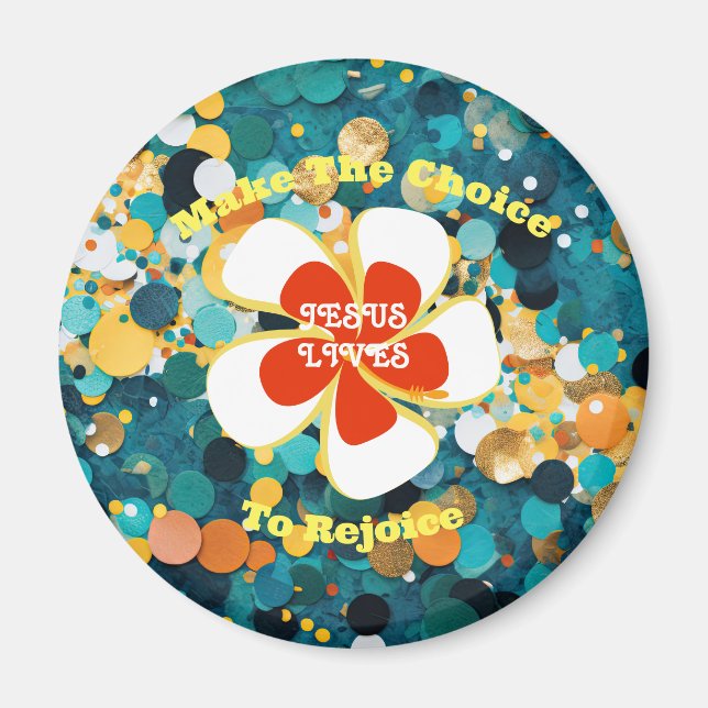 Imã Flor tropical (Frente)