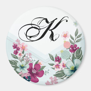Imã Flor Tropical do Magnet Personalizado no Ombro Azu