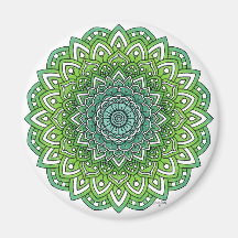 Flor Verde Espimentada Mandala