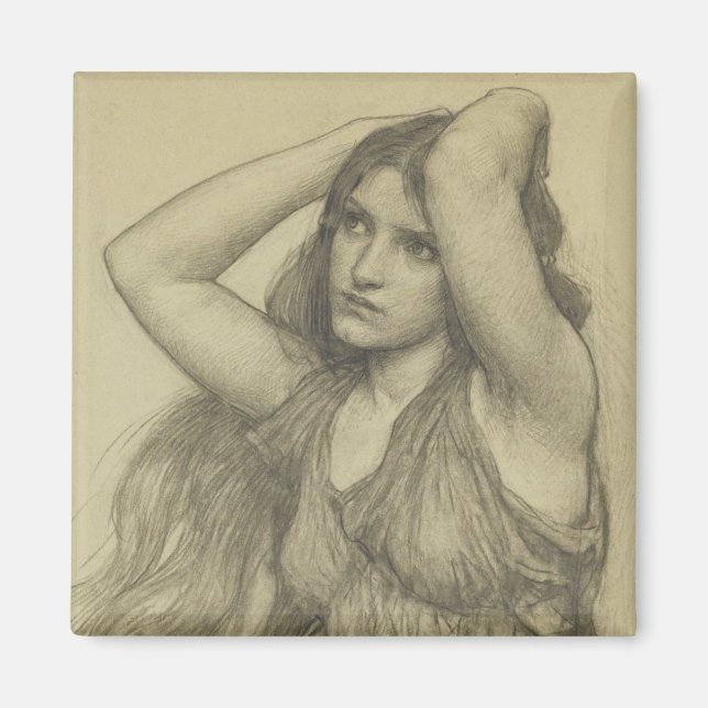 Imã Flora com Cabelo Longo (Frente)