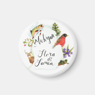 Imã Flora de Michigan & ímã da fauna