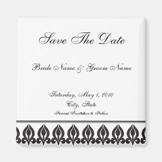 Imã Flora Magnet-Black/White