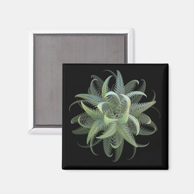 Imã Floração de Samambaia Fractal (Front/Back)