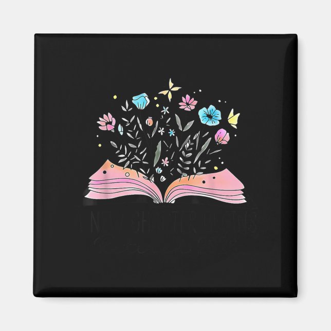 Imã Floral Book A New Chapter Begins Retired 2026 Reti (Frente)