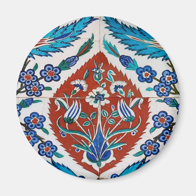 Imã Floral Cerâmico Turco (Frente)