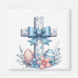 Imã Floral Cross Coquette Jesus Arco Religião Cristã