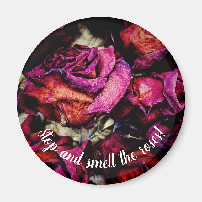 Imã Floral de Rosas vermelhas Vermelhas (Frente)