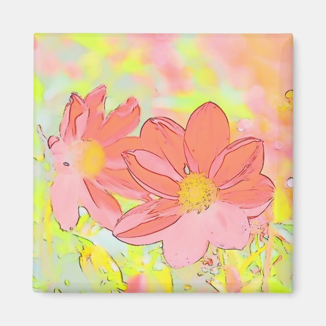 Imã Floral Decorative Magnet (Frente)