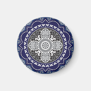 Imã Floral Detalhado - Design de Paisley Paisley