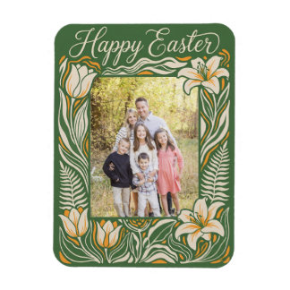 Ímã  Floral Easter Personalized Lily & Daffodil