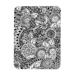 Ímã Floral étnico inspirado