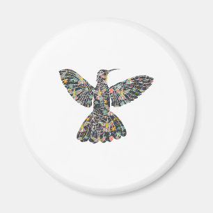 Imã Floral Hummingbird