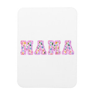 Ímã Floral Mama Retro Mãe Boho Mãe