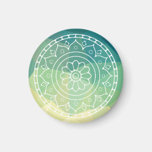 Imã Floral Mandala Inspiração Harmonia