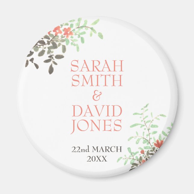 Imã Floral Pintado (Frente)