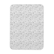 Floral Preto Branco com Pontilhismo | Botânica Per