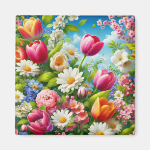 Imã Floral/primavera trabalho de arte