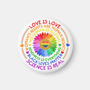 Imã Floral Rainbow Posição Política e Social
