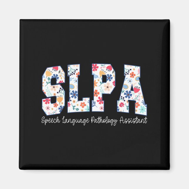 Imã Floral Speech Language Pathology Istant Slpa Appre (Frente)