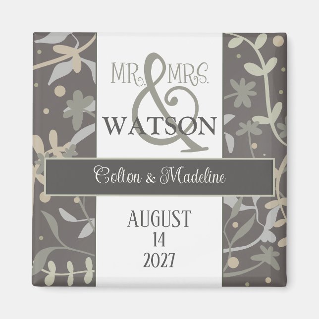 Imã Floral Sprigs Inspirividade Moderna Elegância Simp (Frente)