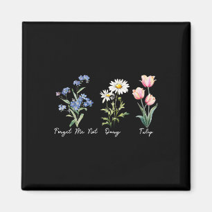 Imã Floral Sutil 8647 Flores de Trump Não Me Esqueça D