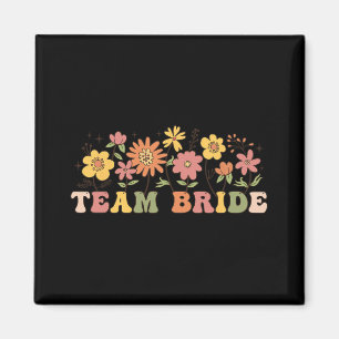 Imã Floral Team Bride Wildflower Wedding Bachelorette