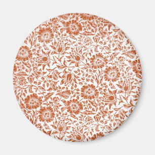 Imã Floral Vintage Wallpaper William Morris Red Patter