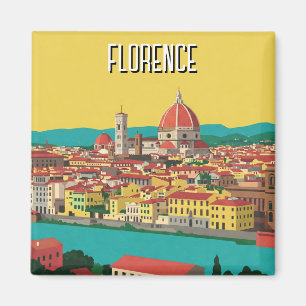 Imã Florence Itália Skyline Viagem Abstrato Art