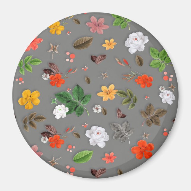 Imã Flores Amarelas e Rosas Brancas 16 (Frente)