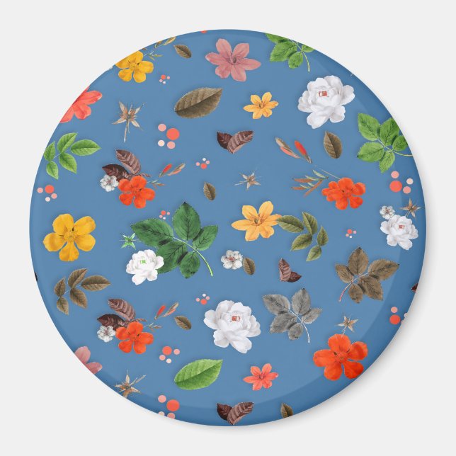 Imã Flores Amarelas e Rosas Brancas 23 (Frente)