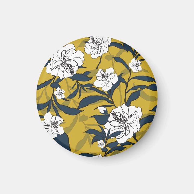 Imã Flores Amarelas Sem Fios. (Frente)