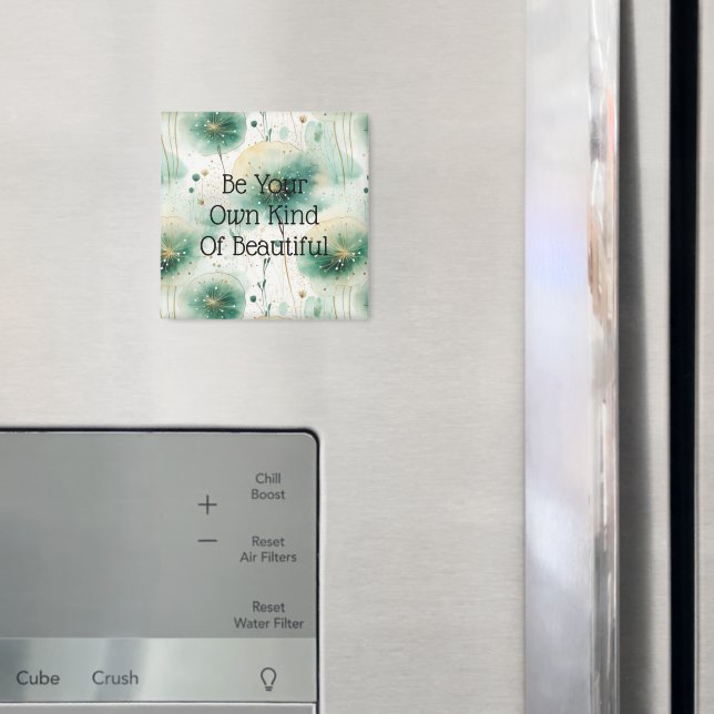 Imã Flores brancas verdes (In Situ (Fridge))