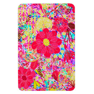 Ímã Flores coloridas e brilhantes fofas