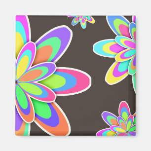 Imã Flores coloridas femininos