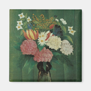 Imã Flores com Hera por Henri Rousseau, Floral Vintage