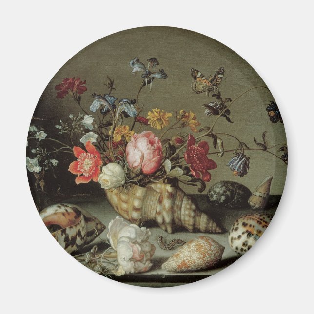 Imã Flores, conchas e insetos Balthasar van der Ast (Frente)
