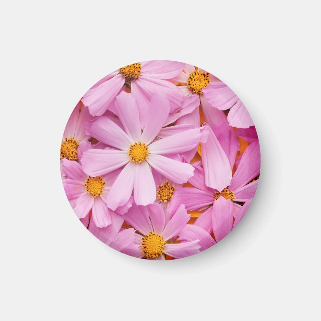 Imã Flores Cor-de-Rosa (Frente)