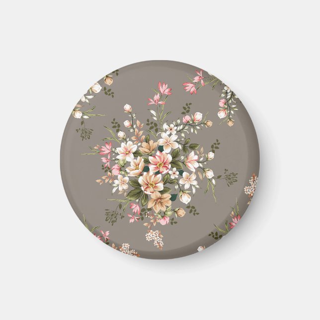 Imã Flores cor-de-rosa e negras nas cinzas. (Frente)