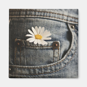 Imã Flores Daisy in Jeans Pocket