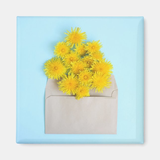 Imã Flores | Dandelões no envelope (Frente)