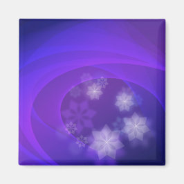 Imã Flores De abstrato No Fundo Do Indigo Dobrado