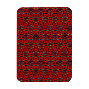 Ímã Flores de Abstrato vermelho como arte floral