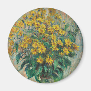 Imã Flores de Alcachofra de Jerusalém por Claude Monet