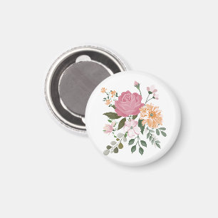 Imã Flores de aquarela