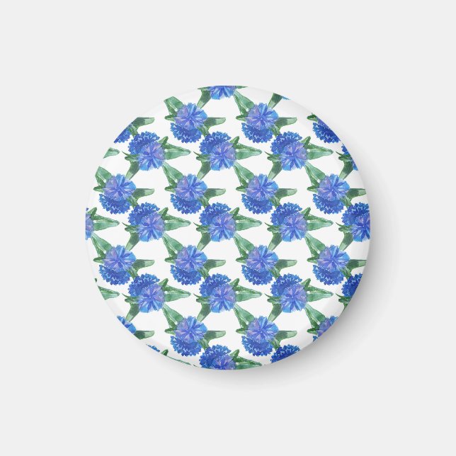 Imã flores de aquarela (Frente)