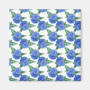 Imã flores de aquarela